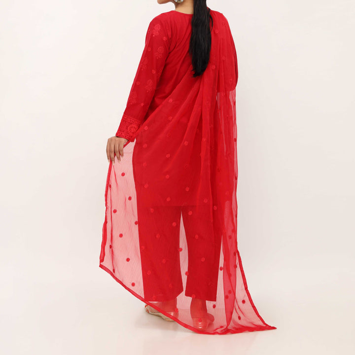 3PC- Embroidered Cambric Suit PS5270