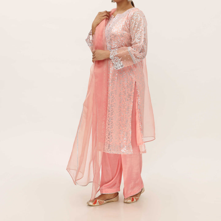 3PC- Foil Printed Poly Net Suit PS5278