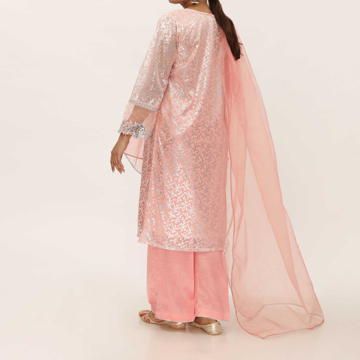 3PC- Foil Printed Poly Net Suit PS5278
