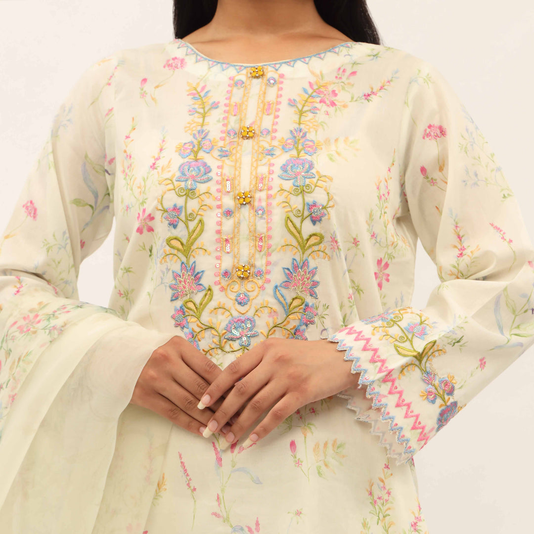 3PC- Digital Printed Lawn Suit PS5279