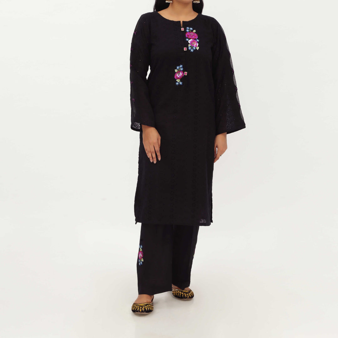 2PC- Schiffli Chikankari Lawn Suit PS5282