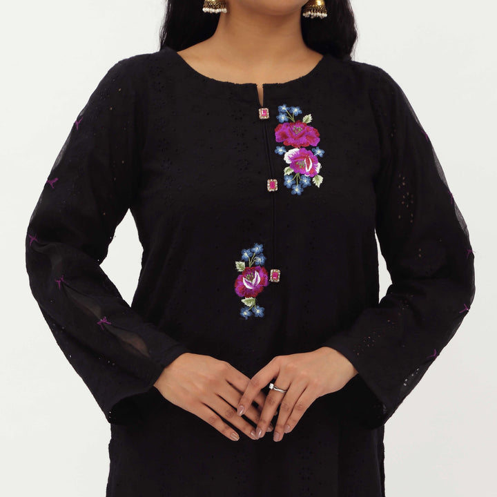 2PC- Schiffli Chikankari Lawn Suit PS5282