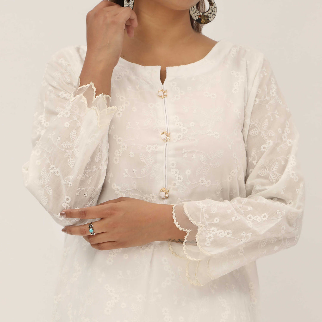 1PC- Chickankari Lawn Shirt PS5285