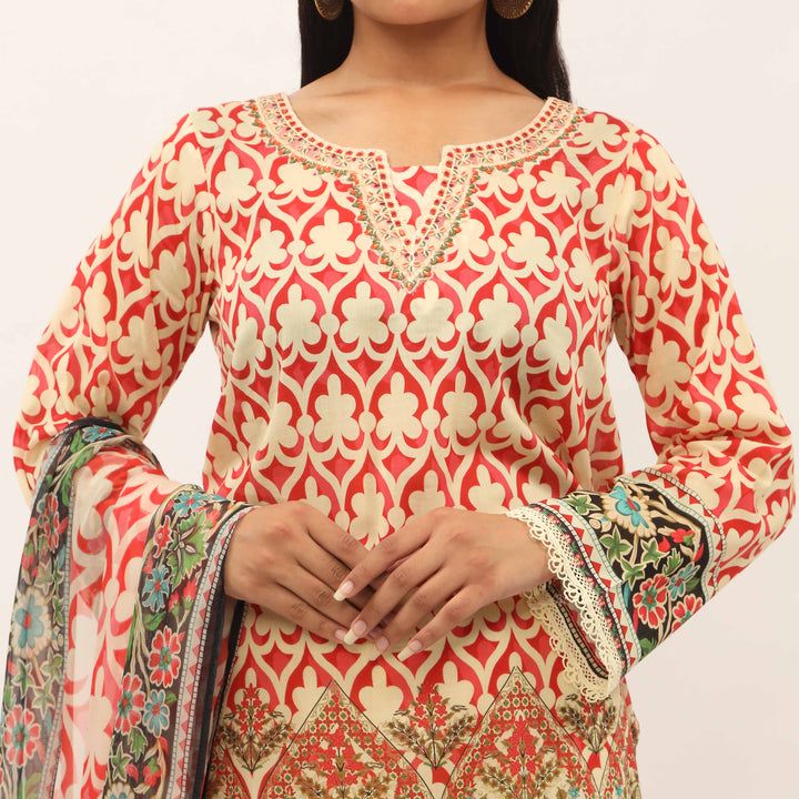 3PC- Digital Printed Lawn Suit PS5311