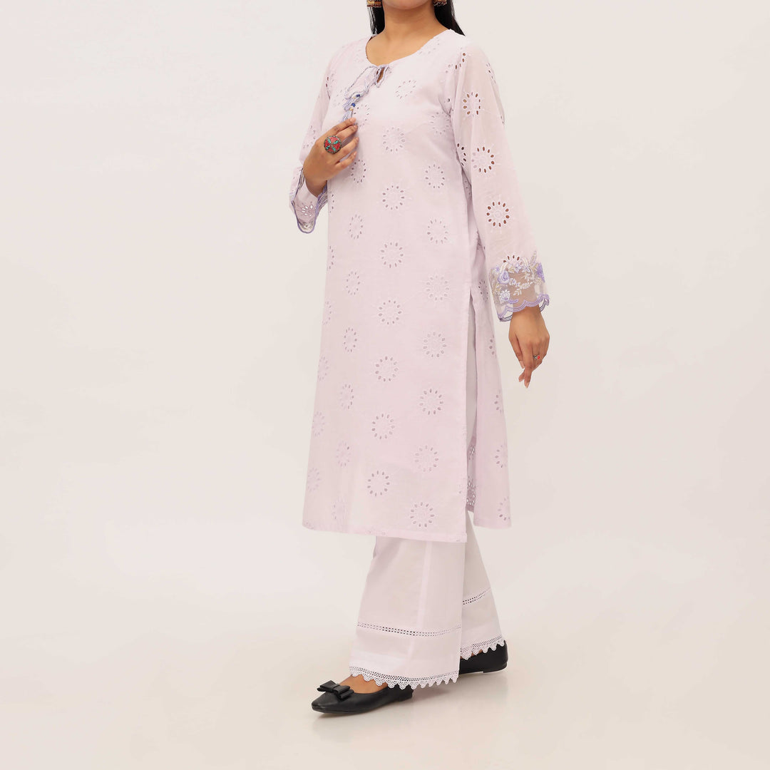 1PC- Chikan Schiffli Lawn Shirt PS5315