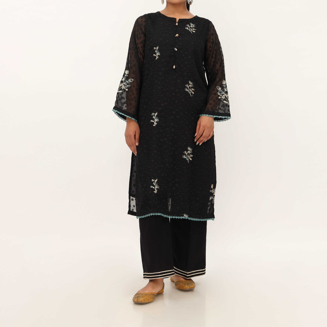 1PC- Georget Broshia Chiffon Shirt PS5331