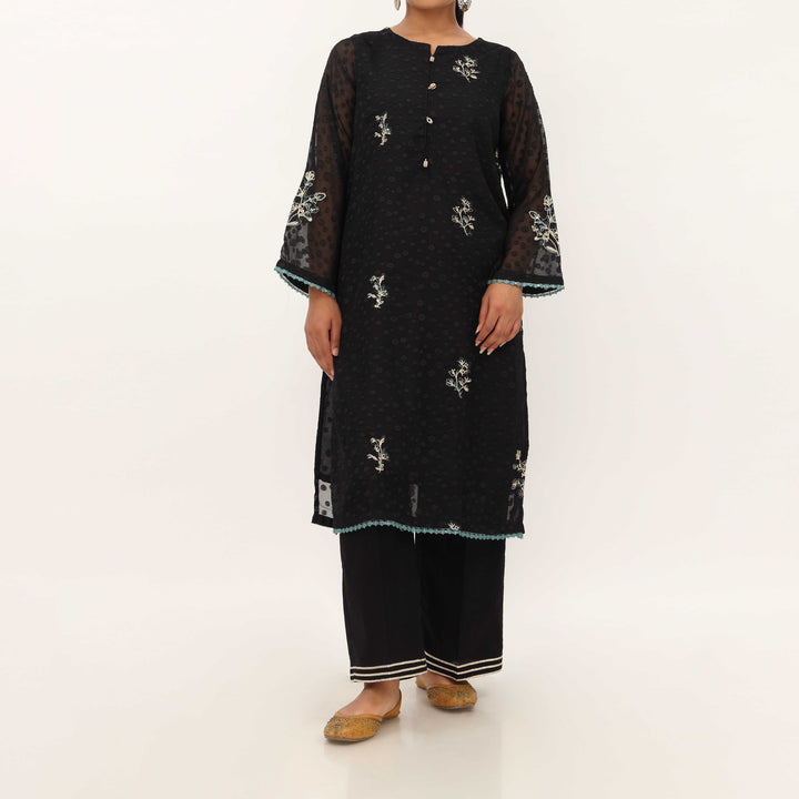 1PC- Georget Broshia Chiffon Shirt PS5331