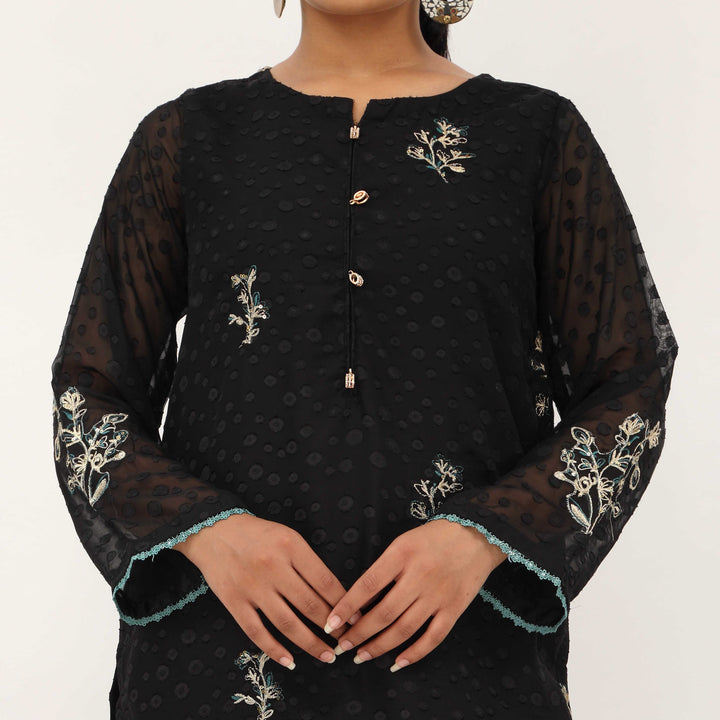1PC- Georget Broshia Chiffon Shirt PS5331