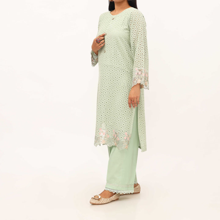 2PC- Chikan Schiffli Lawn Suit PS5334