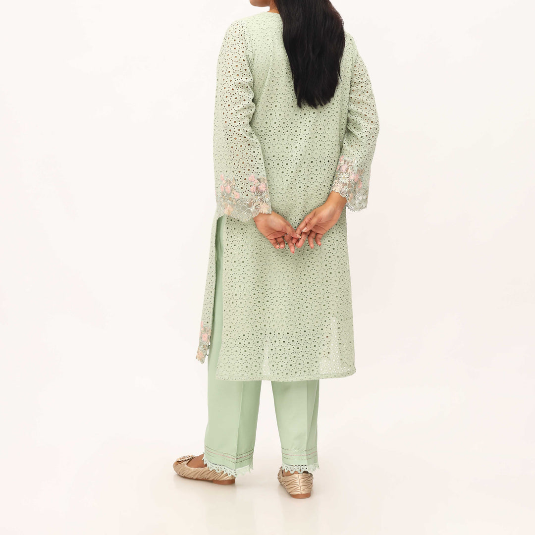 2PC- Chikan Schiffli Lawn Suit PS5334