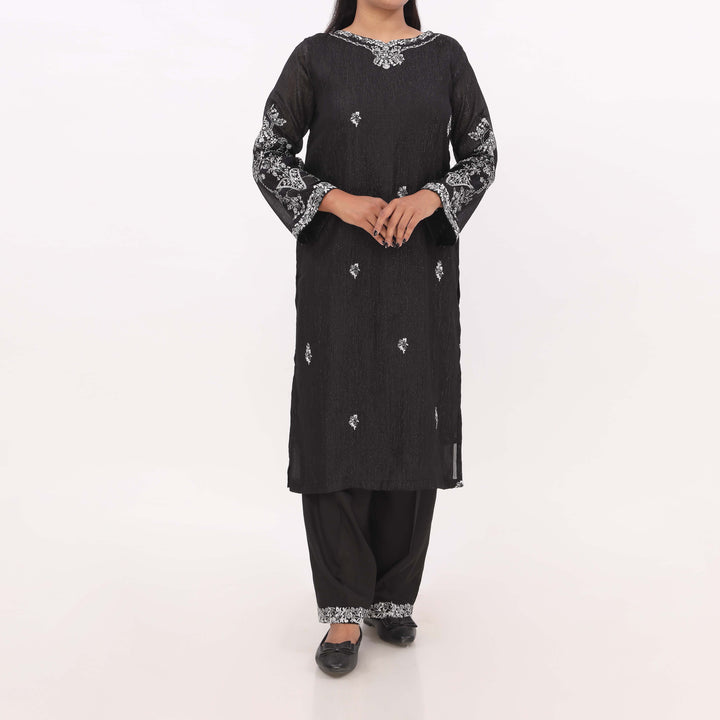2PC- Embroidered Chiffon Zari Suit PS5336