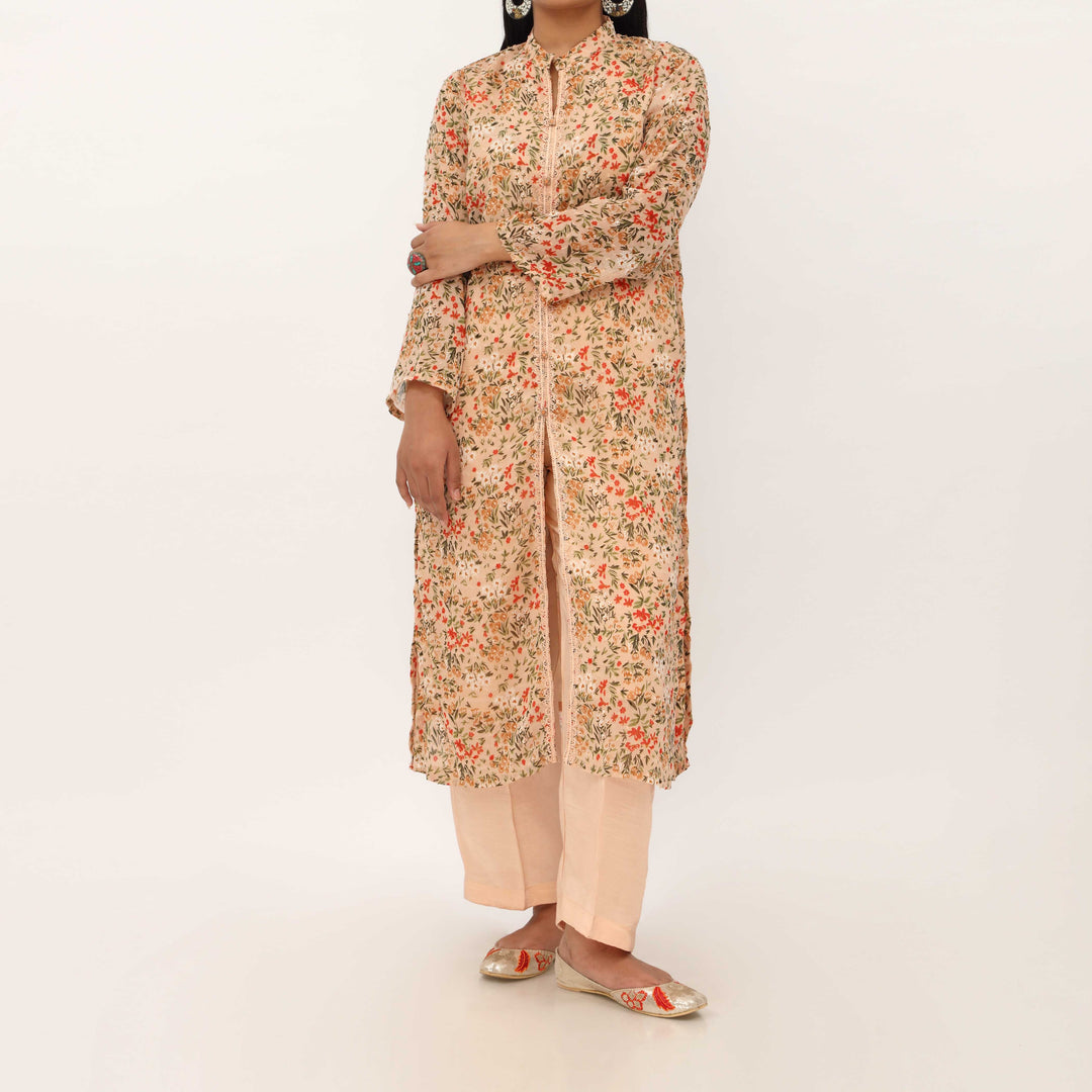 2PC- Digital Printed Georget Chiffon Suit PS5357
