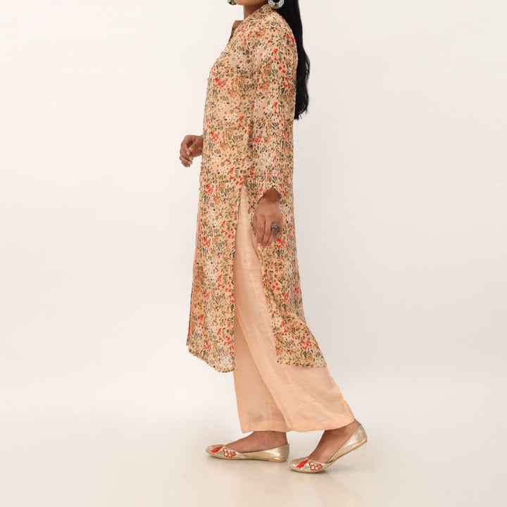 2PC- Digital Printed Georget Chiffon Suit PS5357