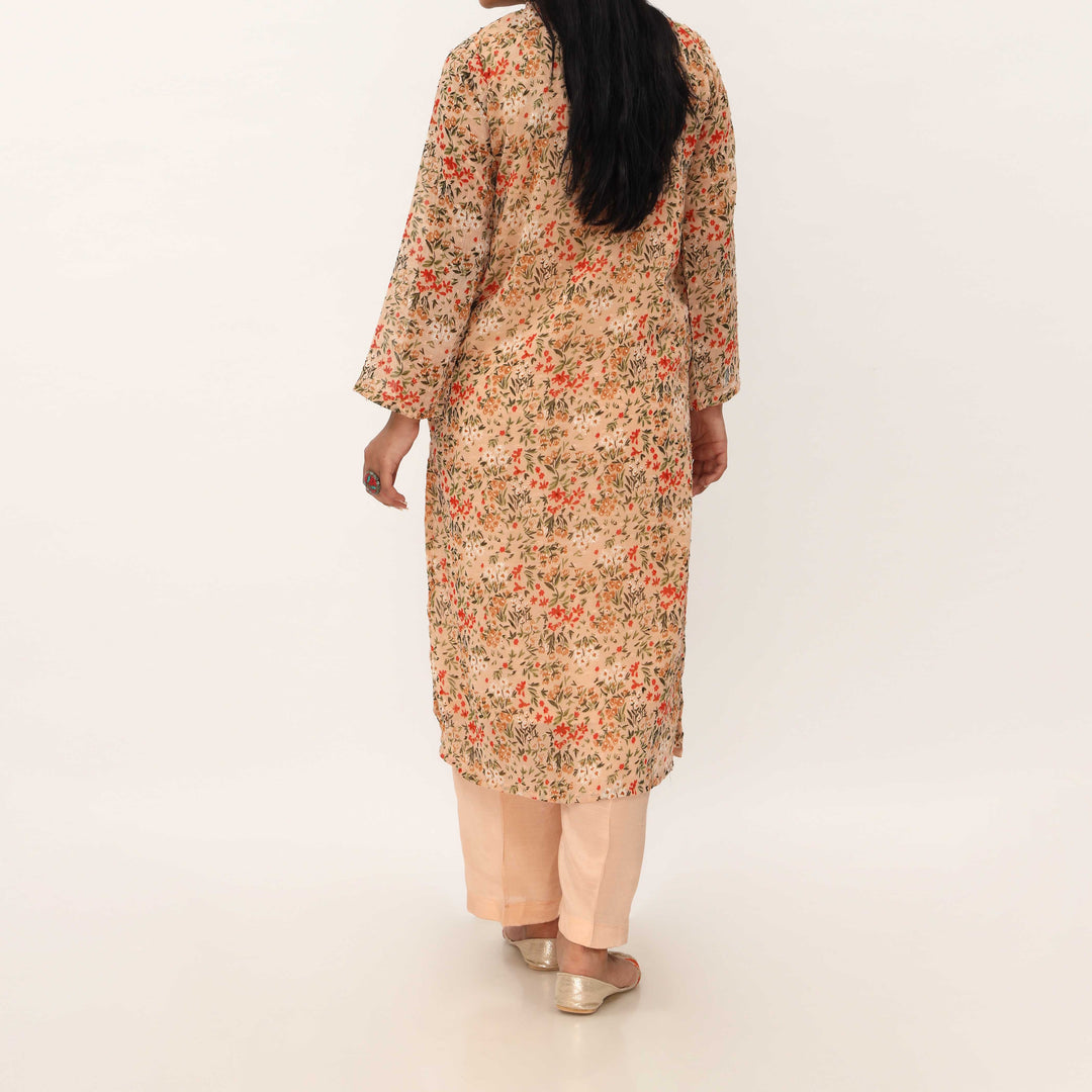2PC- Digital Printed Georget Chiffon Suit PS5357