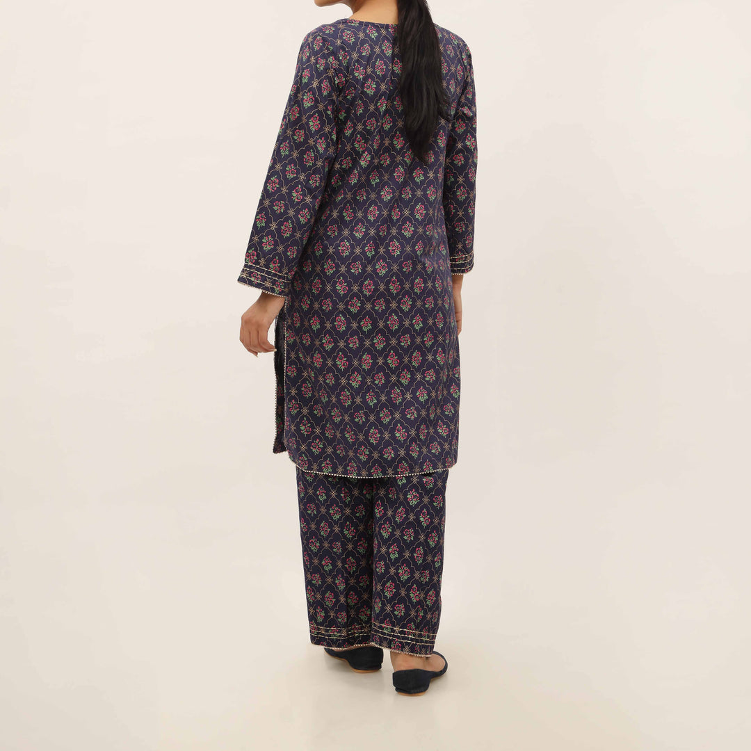 2PC- Screen Printed Cotton Cambric Suit PS5359