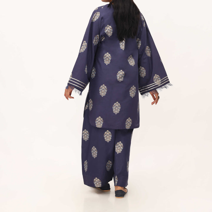 2PC- Printed Cotton Cambric Suit PS5365