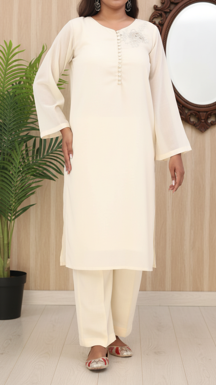OPULENT<br>2 PC Embroidered Suit PS5373