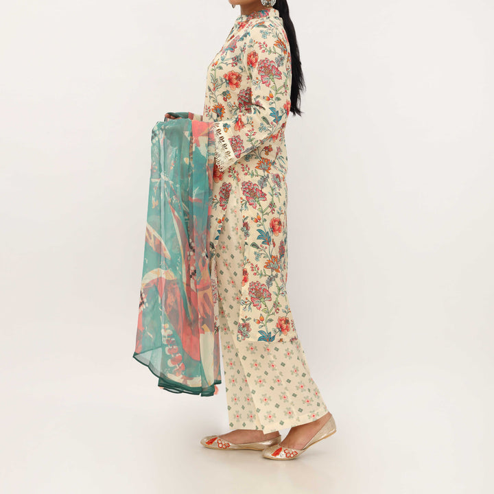 3PC- Digital Printed Lawn Suit PS5379