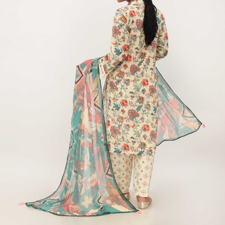3PC- Digital Printed Lawn Suit PS5379