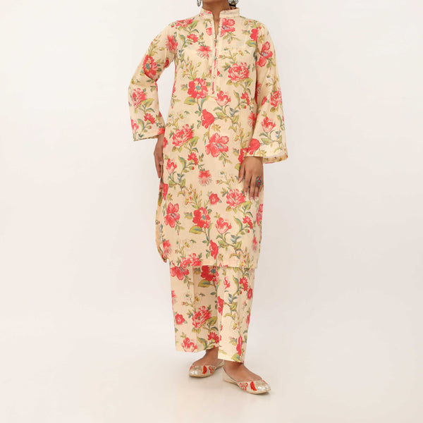 2PC- Digital Printed Cambric Co-ord Set PS5391