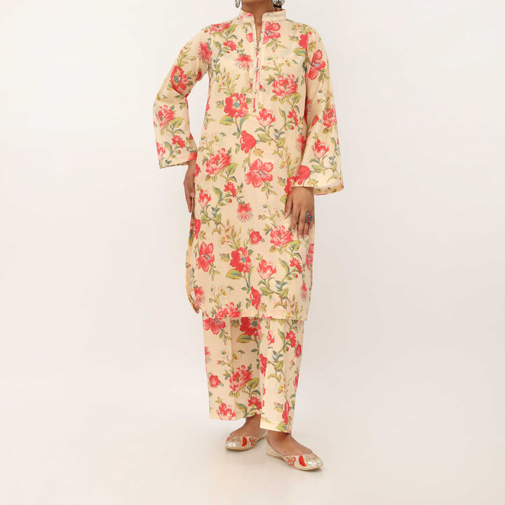 2PC- Digital Printed Cambric Co-ord Set PS5391