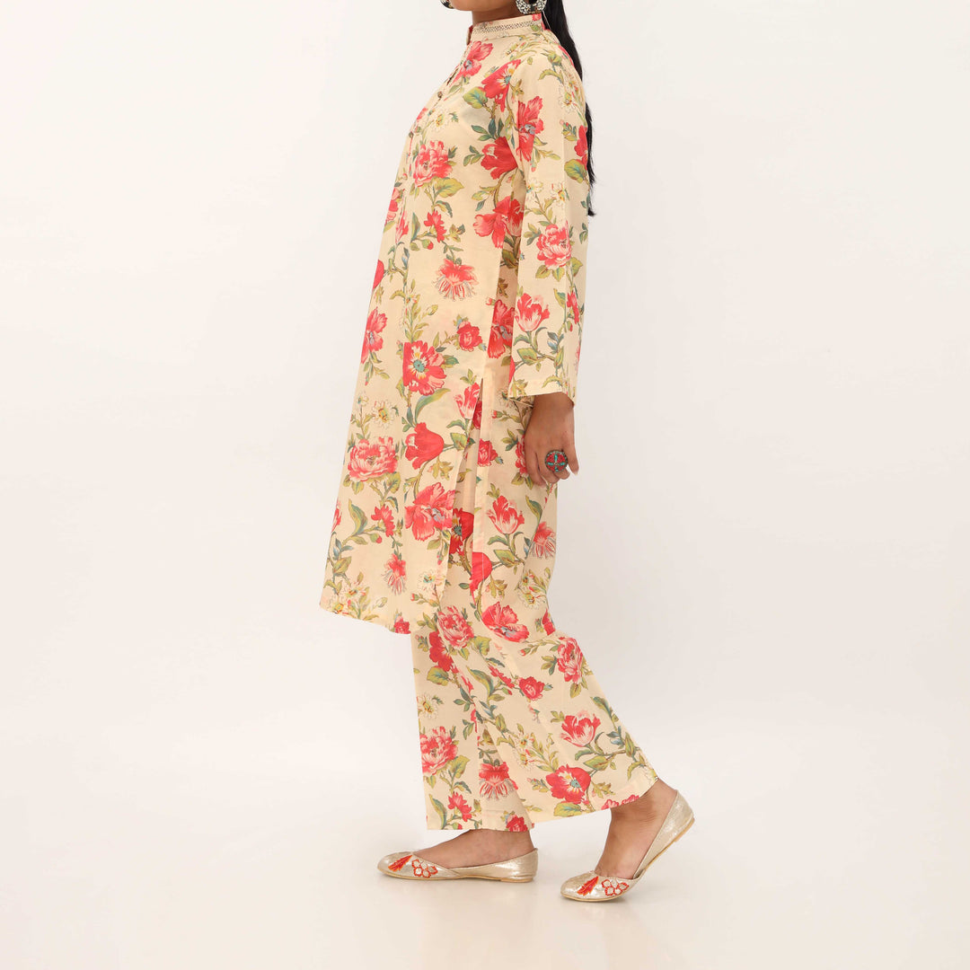 2PC- Digital Printed Cambric Co-ord Set PS5391