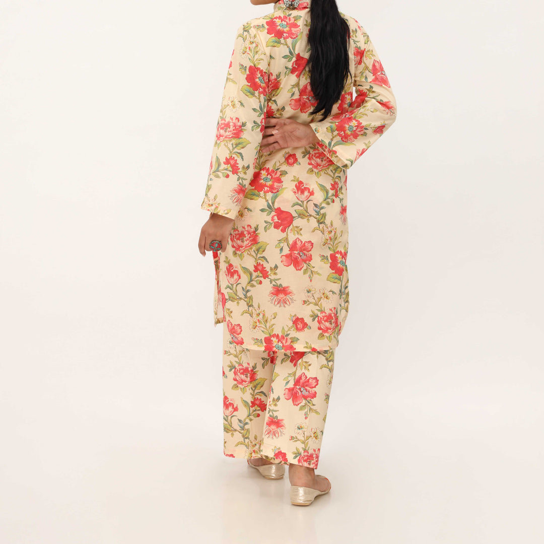 2PC- Digital Printed Cambric Co-ord Set PS5391