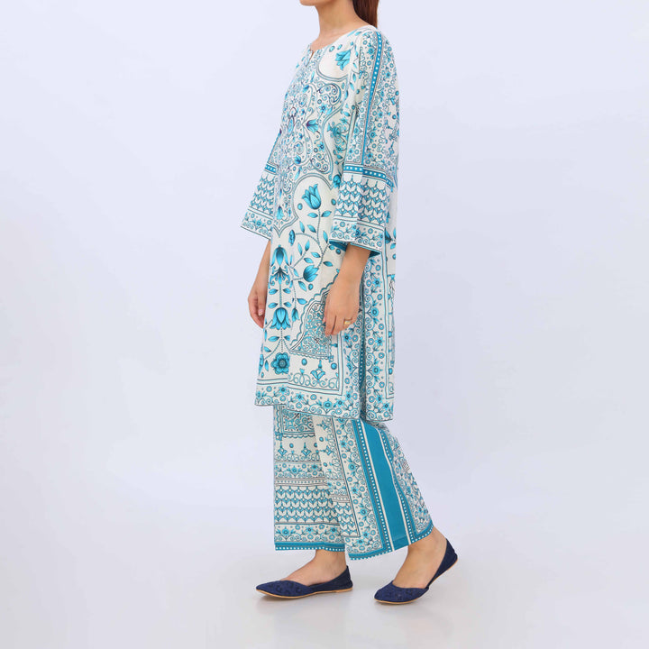 2 PC- Digital Printed Cambric Suit PS5392