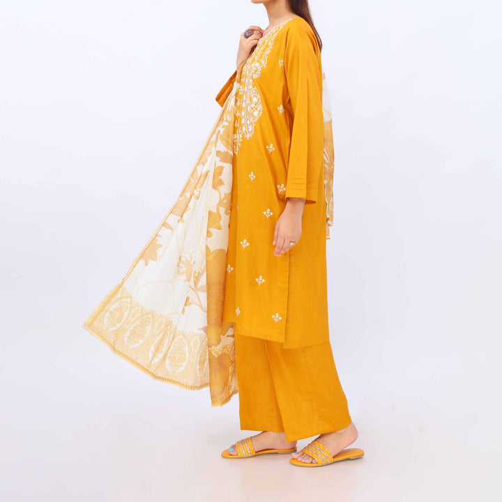 3 PC- Embroidered Cambric Suit PS5445