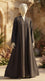 Brown Grip Silk Abaya PS618702