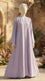 Beige Grip Silk Abaya PS618762