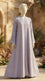 Grey Grip Silk Abaya PS618907