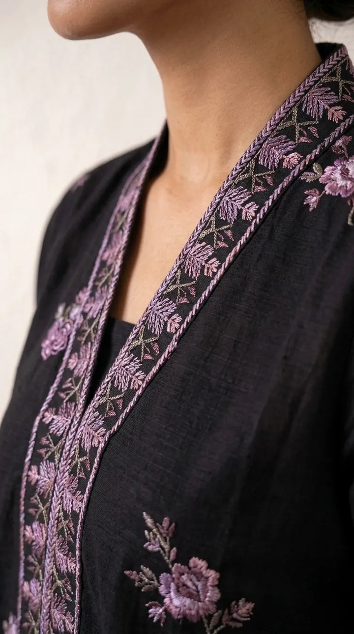 3 PC Embellished CAMBRIC Suit PS619501