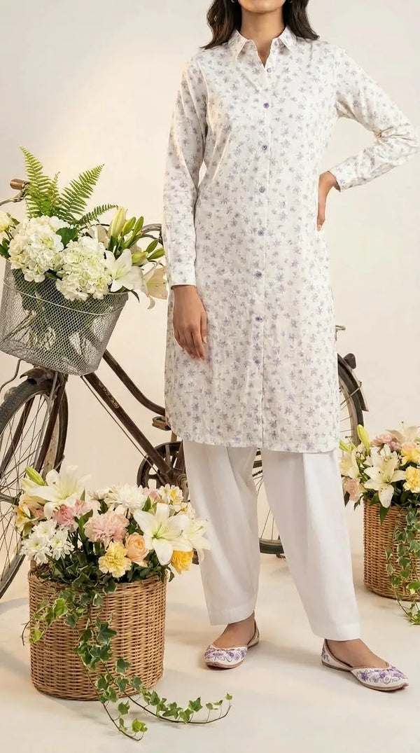 White Jaquard Shirt PS621509