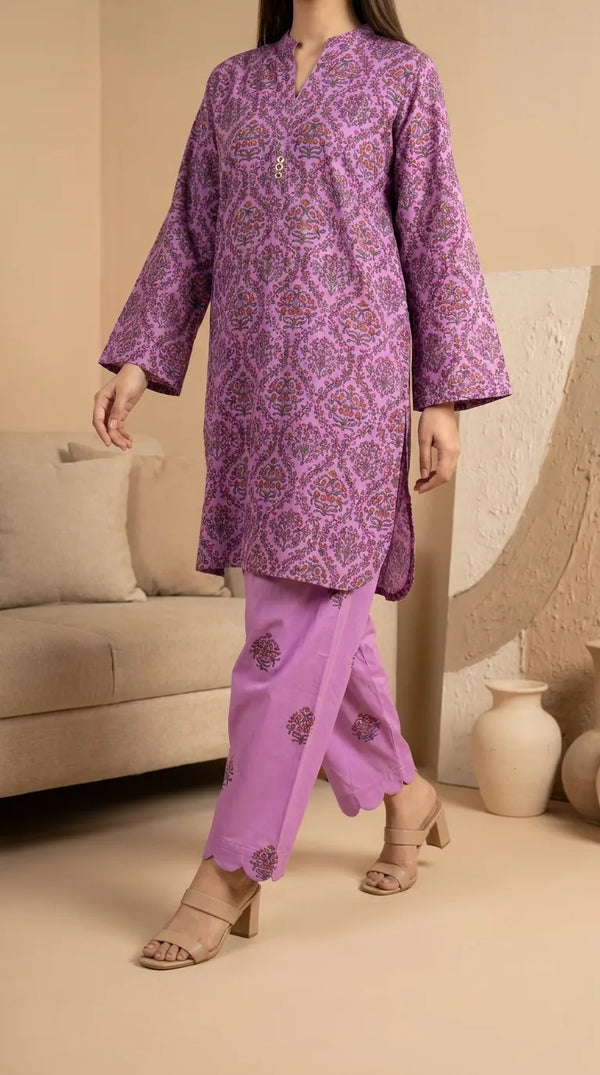 2 PC Printed Grip Silk Suit PS628343