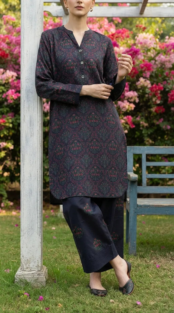 2 PC Printed Grip Silk Stitched Suit PS628401