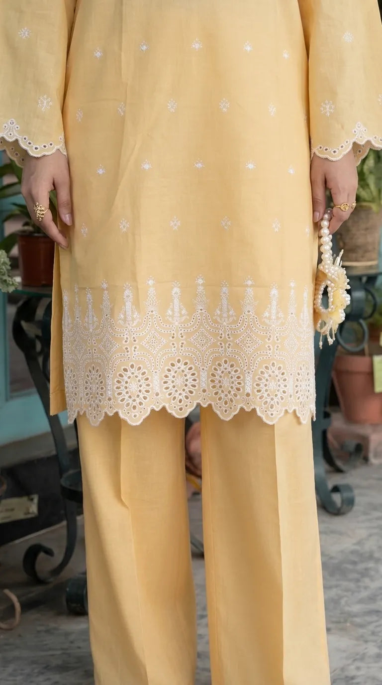 2 PC Embellished Lawn Stitched Suit PS629520
