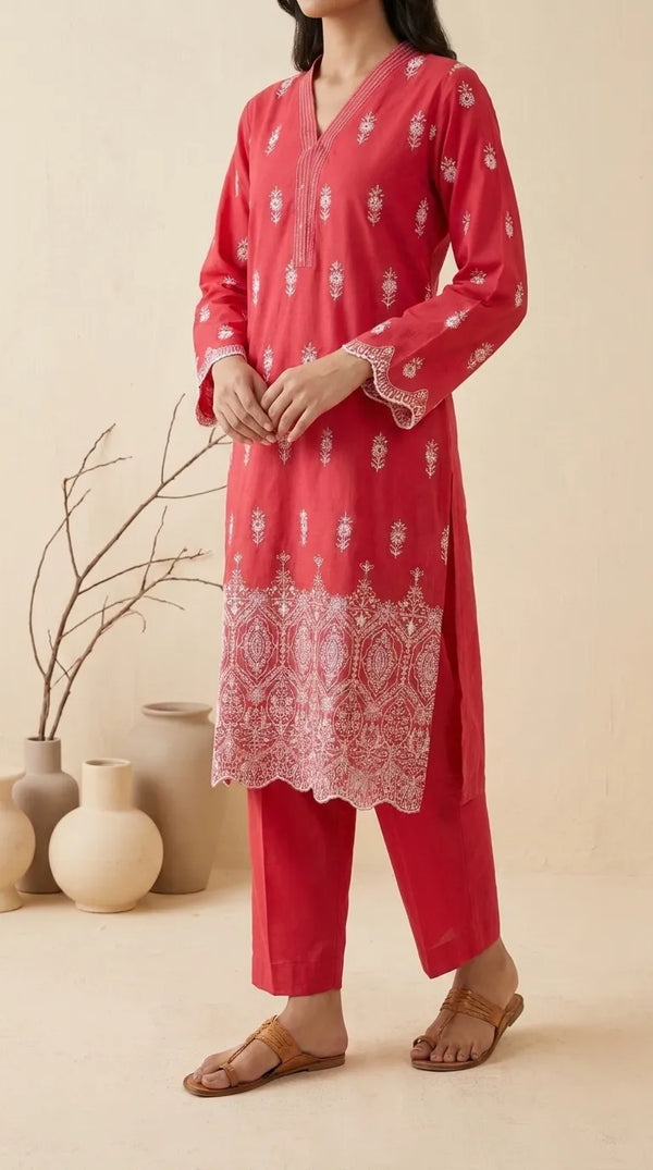 2 PC Embroidered Lawn Suit PS629813