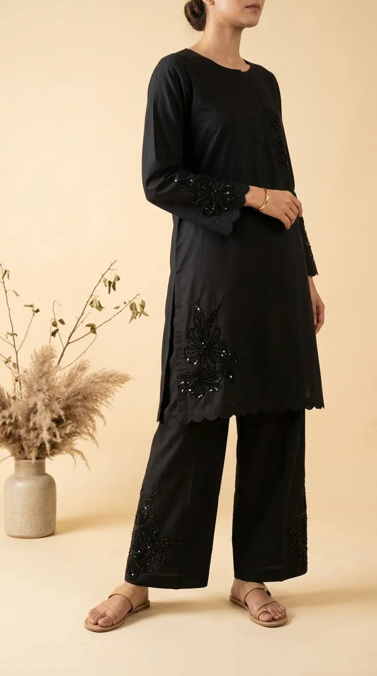 2 PC Printed Cambric Suit PS631301
