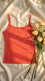 Red Solid Tank Top PT6005