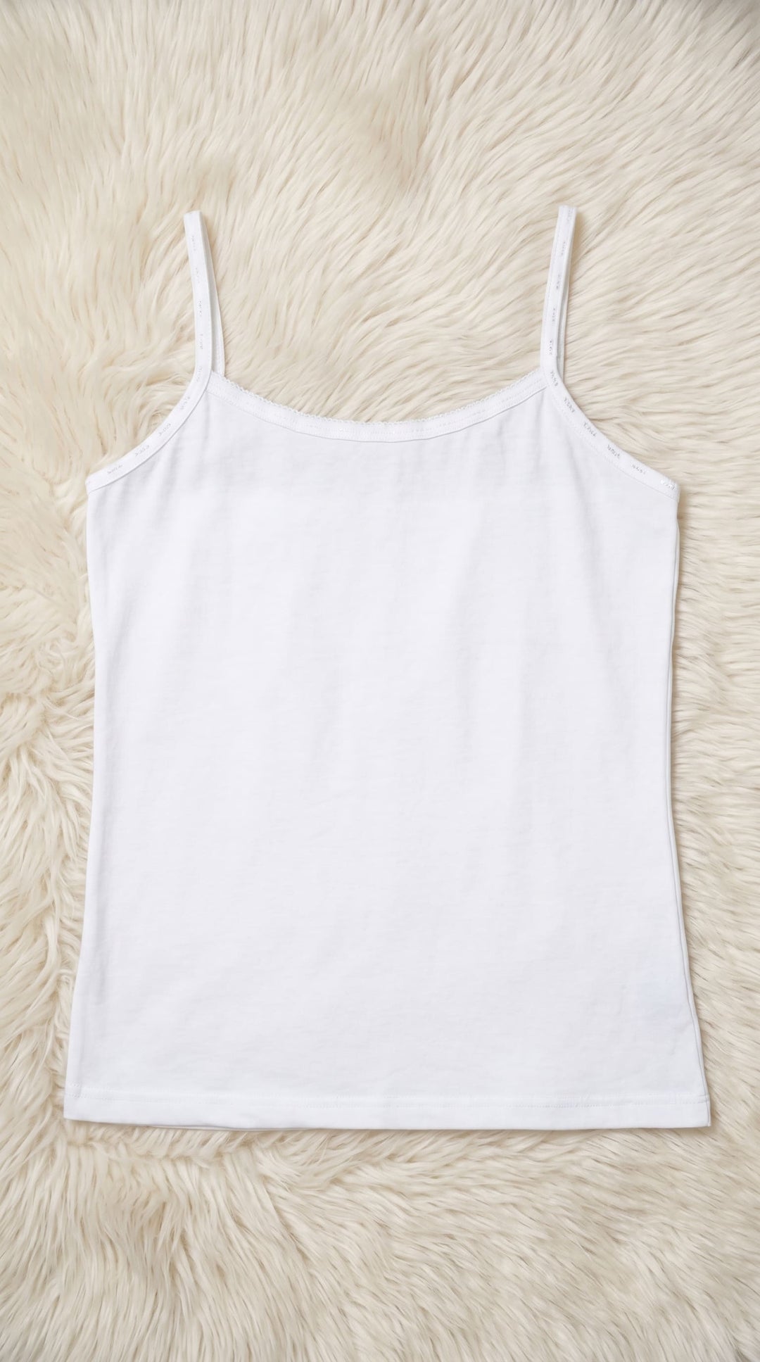 White Solid Tan Top PT601209
