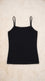 Black Solid Tan Top PT601301