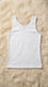 White Solid Tank Top PT6024