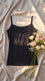 Black Solid Tank Top PT6030