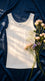White Solid Tank Top PT6039