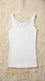 White Solid Tank Top PT6039