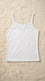 White Solid Tank Top PT6045