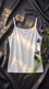 White Solid Tank Top PT6046