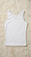 White Solid Tank Top PT6048