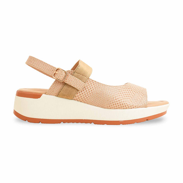 Beige Formal Sandal For Women PU0132